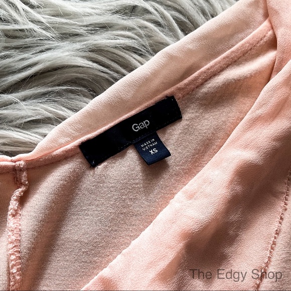 Gap | Chiffon Ruffle Front V-Neck Tank Top Blouse - Picture 4 of 7